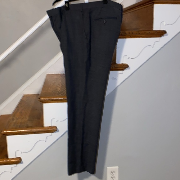 Lauren Ralph Lauren Men's Gray Classic-Fit Wool Stretch Dress Pants Size 38W 30L - Picture 3 of 8